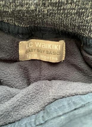 Тёплые брюки waikiki 12-18 месяцев3 фото