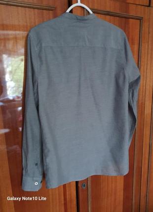 H&m люкс рубашка из тончайшего натурального хлопка с длинным рукавом5 фото