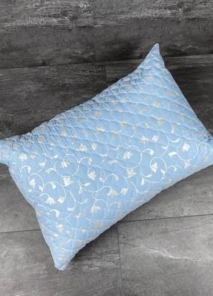 Подушка для сну екопух 50х70см блакитна3 фото