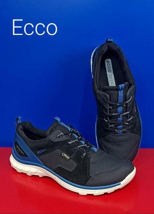 Кожаные кроссовки ecco biom gore-tex оригинал4 фото