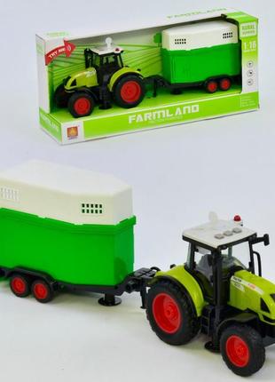 Трактор з причепом іграшковий, з ефектами, wy900j, для дітей в...
