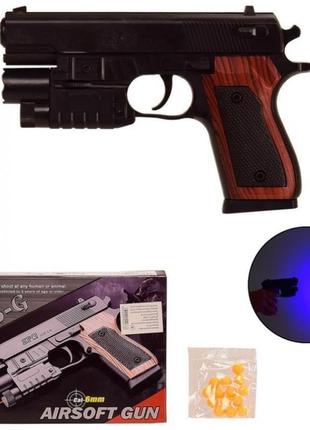 Пістолет на пульках іграшковий з лазером і ліхтариком, sp-3g, ...