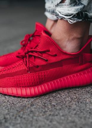 Adidas yeezy boost 350 v2 red - распродаж.6 фото