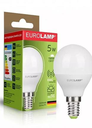 Лампа led eurolamp g45 5w e27 3000k 220v led-g45-05144(euro) (...