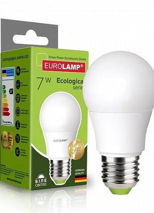Лампа led eurolamp а50 7w e27 3000k 230v led-a50-07274(p) (кла...
