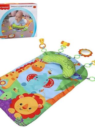 Детский развивающий коврик 45х65 см baby game blanket разноцветный (2000002825388)2 фото