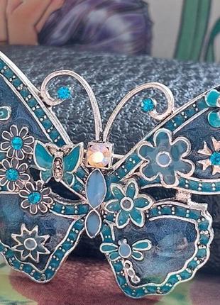 Винтажная брошь бабочка