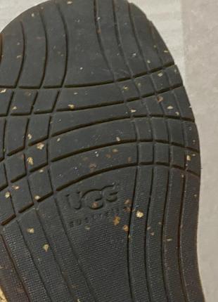 Кожаные сандалии ugg на пробковой подошве5 фото