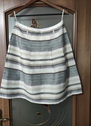 Льняная юбка миди s.oliver (лён, вискоза)2 фото