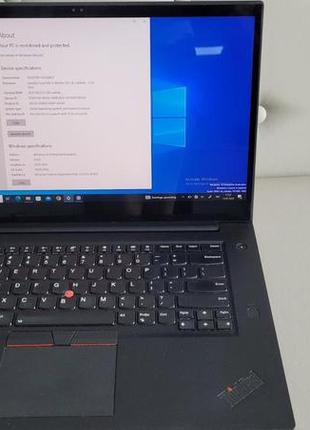 Ноутбук lenovo x1 extreme 15,6" 4к, core i7 8850h, 32gb ram, 256gb, gtx 1050ti