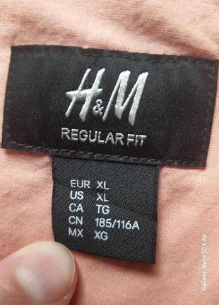 H&m мужская летняя рубашка 100 хлопок2 фото