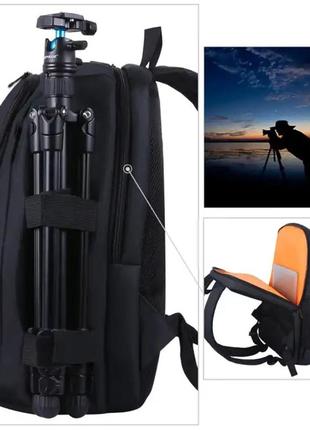 Рюкзак puluz для фотоаксесуарів і фотоапаратів. рюкзак для камери водонепроникний5 фото
