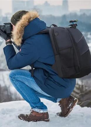 Рюкзак puluz для фотоаксесуарів і фотоапаратів. рюкзак для камери водонепроникний8 фото