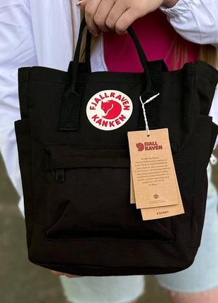 Чорна жіноча сумка-рюкзак шоппер kanken bag, канкен. 8 l2 фото
