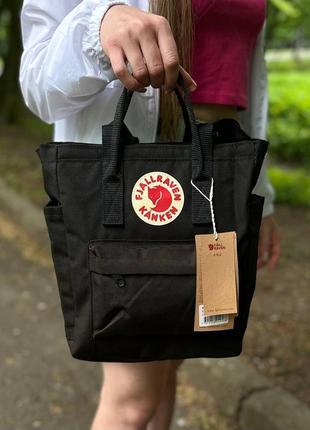 Чорна жіноча сумка-рюкзак шоппер kanken bag, канкен. 8 l3 фото