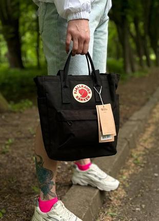 Чорна жіноча сумка-рюкзак шоппер kanken bag, канкен. 8 l8 фото