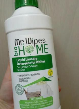 Біо гель для прання світлих речей mr. wipes, 1000 мл3 фото