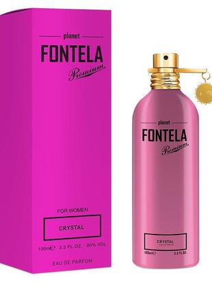 Жіноча парфумована вода fontela edp crystal, 100 мл