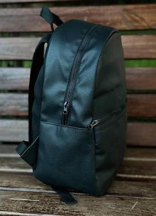 Чорний міський рюкзак ck з екошкіри. наплічник повсякденний ун...6 фото