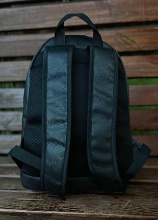 Чорний міський рюкзак ck з екошкіри. наплічник повсякденний ун...8 фото