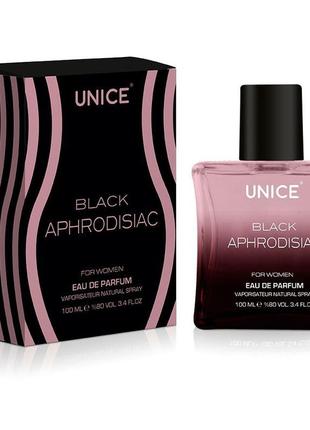 Жіноча парфумована вода unice black aphrodisiac, 100 мл (стійк...