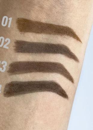 Механічний олівець для брів з щіточкою farmasi soft brown, 0,08 г