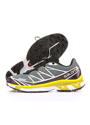 Чоловічі кросівки salomon xt-6 grey yellow