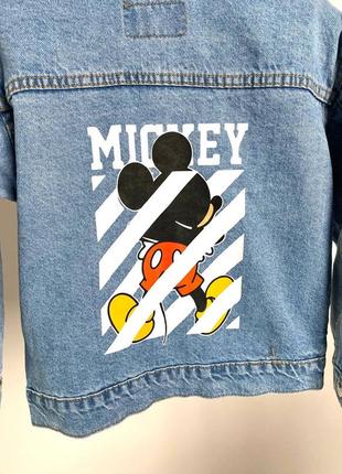 Стильная джинсовка zara mickey mouse disney.  сегодня h&m gap next george