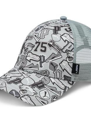 Оригінальна бейсболка puma academy aop trucker cap / 024362041 фото