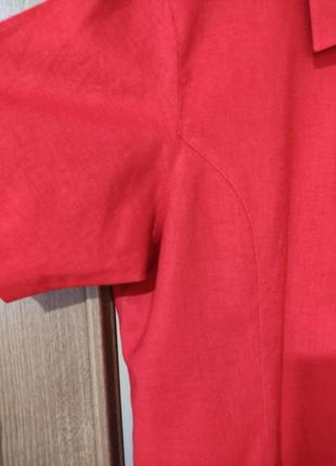 Льняна сорочка / блуза / жакет biaggini (100% льон)4 фото