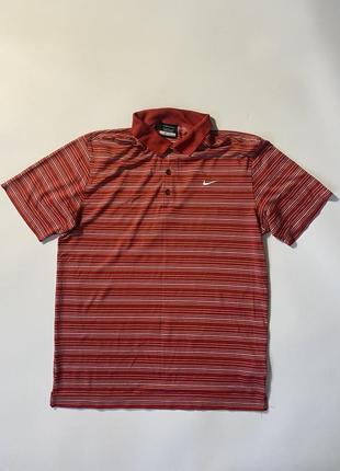 Поло nike dri-fit tour men's striped golf1 фото