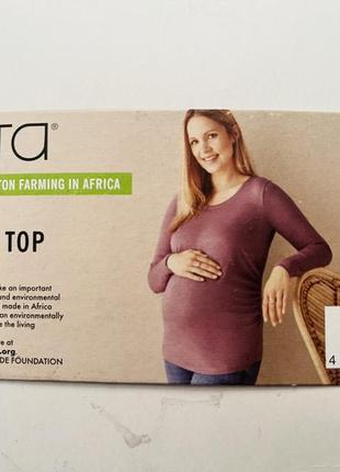 Жіночий бавовняний лонгслів-реглан для вагітних esmara євро 36-381 фото
