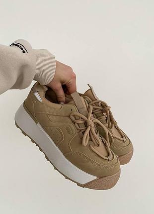 🔥🔥🔥 скидка на стильные кроссовки карамельного цвета