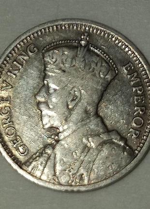 Монета "3 пенси" 1934 рік. георг v. нова зеландія. хf