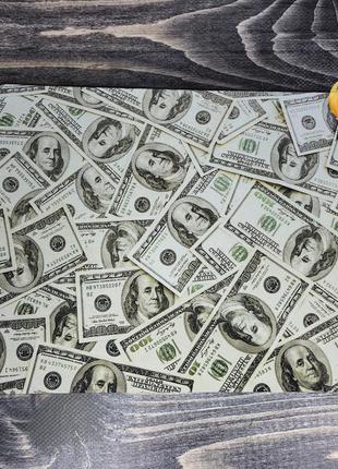 Килимок для миші “100$” — стильний принт з доларами, 24×20 см