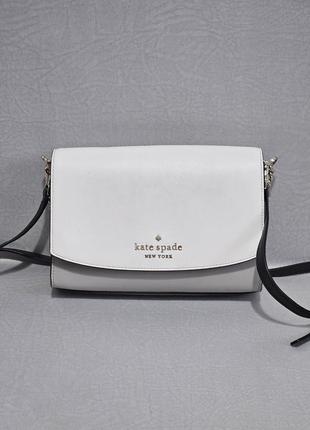 Шкіряна кросс боді сумка kate spade