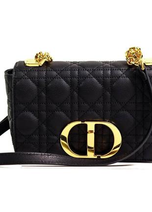 Сумочка диор 👜 christian dior small dior caro bag black supple cannage calfskin6 фото