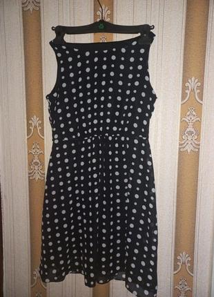 Сукня класика, горохи