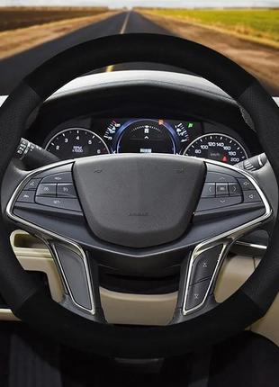 Чехол для рулевого колеса chrysler крайслер универсальный. автомобиля оплетка на руль.2 фото