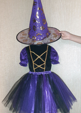 Карнавальний костюм відьмочка, малефисента, хелловін2 фото