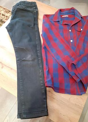 Набор для мальчика рубашка джинсы 4