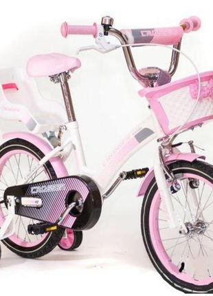 Дитячий двоколісний велосипед kids bike crosser 3 рожевий 20 д...