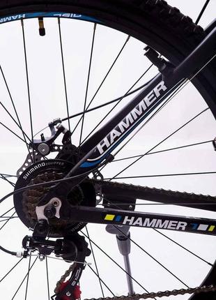 Гірський велосипед s200 hammer чорно синій 29 дюймів8 фото