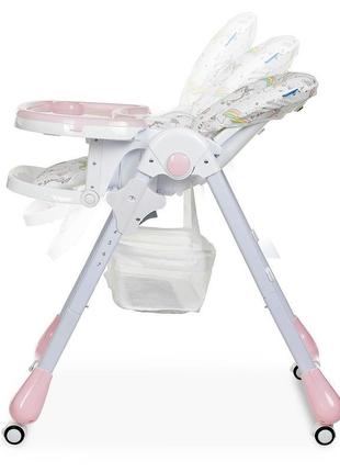 Стільчик для годування m 3233 unicorn pink2 фото