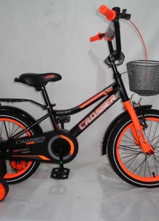 Дитячий двоколісний велосипед crosser rocky 13 помаранчевий 16...