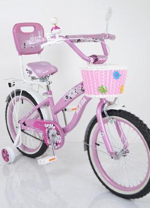 Дитячий двоколісний велосипед для дівчинки з кошиком rueda 18-...