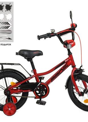 Велосипед дитячий prof1 14д. y14221 prime, червоний