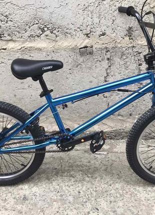 Велосипед трюковий crosser bmx 20" синій металік