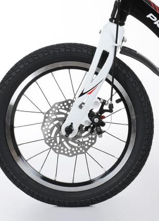 Велосипед дитячий двоколісний 16 дюймів магнієвий з дисковими ...5 фото