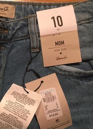 Denim co mom джинсы мом высокая посадка 10 размер1 фото